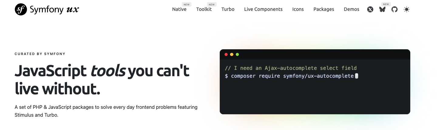 Image d'illustration de Symfony UX